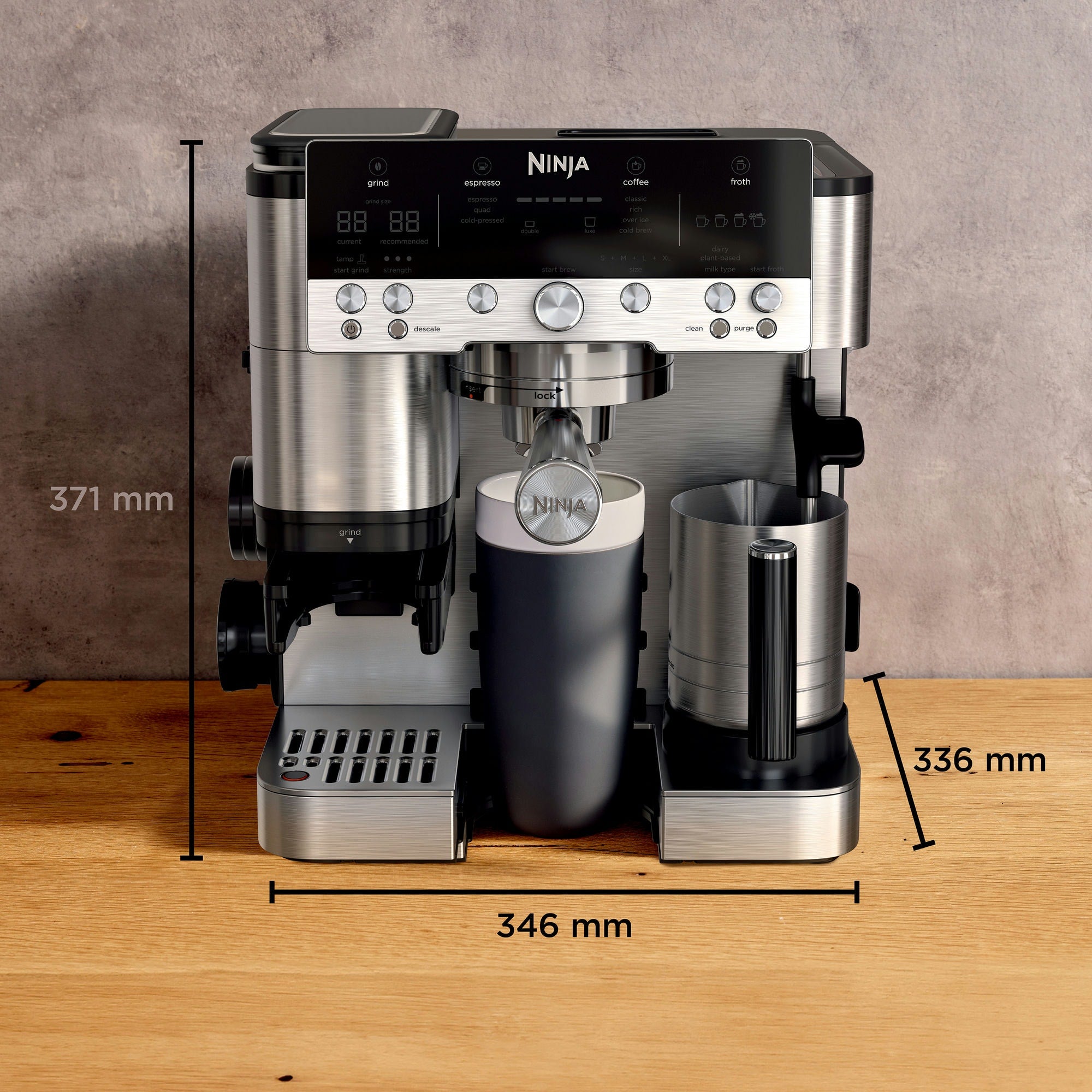 Ninja Luxe™ Café Premier 3 v 1 kávovar na espresso, prekvapkávanú kávu a Cold Brew – ES601EU