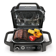 Ninja OG701EU Woodfire Elektrický BBQ, Gril, Air fryer & Udiareň; Vonkajší; 28 cm x 38 cm