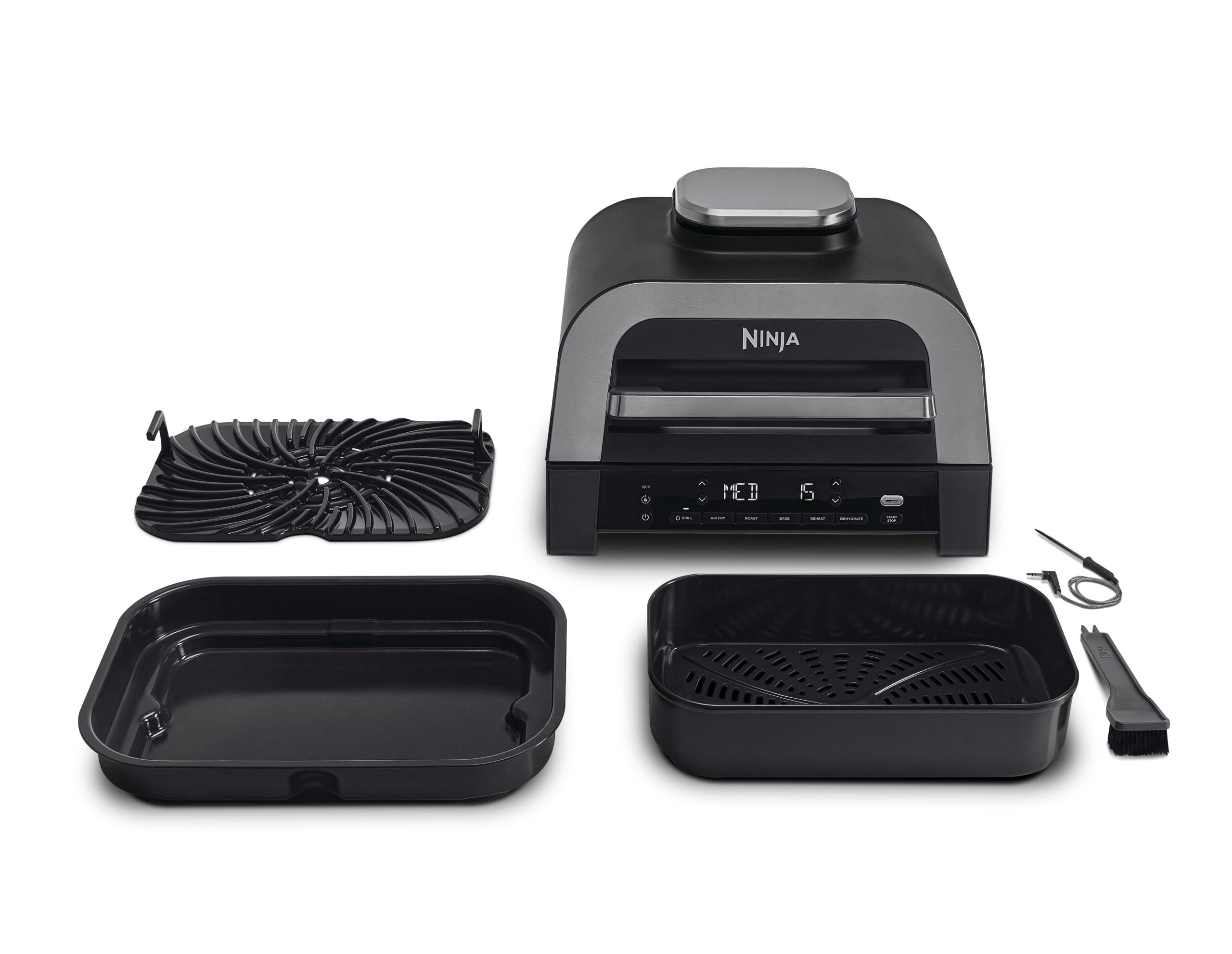 Ninja DG551EU Foodi Smart XL 6v1 Vnútorný gril a teplovzdušná fritéza s integrovaným teplomerom