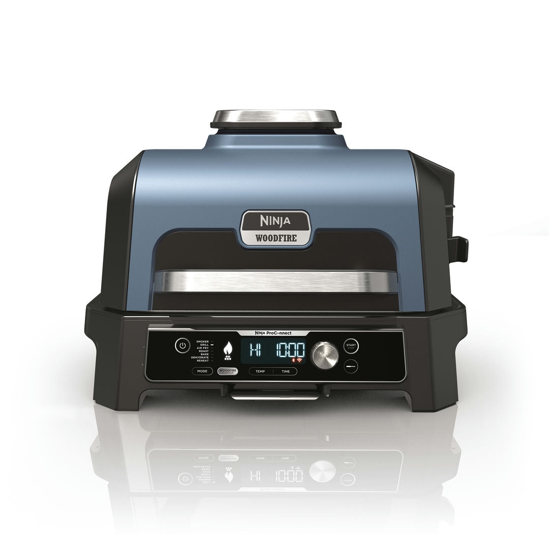 Ninja OG901EU Woodfire Pro Connect XL; Elektrický BBQ, Gril, Air fryer & Udiareň; Vonkajší; 45 cm x 31 cm